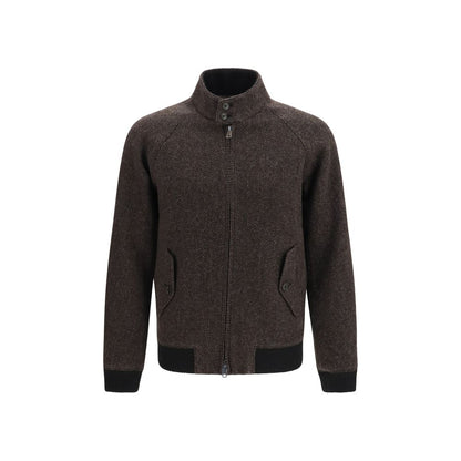 Baracuta Brown Viscose Biker Jacket