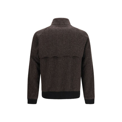 Baracuta Brown Viscose Biker Jacket