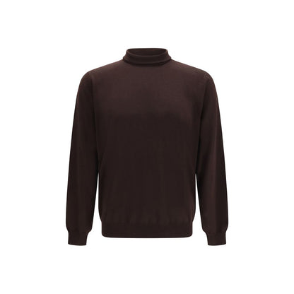 Lardini Brown Wool Oves Aries Sweatshirt