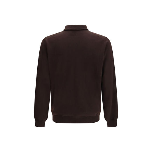 Lardini Brown Wool Oves Aries Sweatshirt