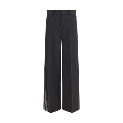 P.A.R.O.S.H. Gray Wool Oves Aries Casual Pants