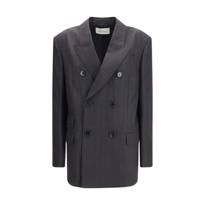 Ami Paris Gray Wool Oves Aries Blazer