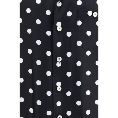 Dolce & Gabbana Black Silk Shortsleeve Shirt