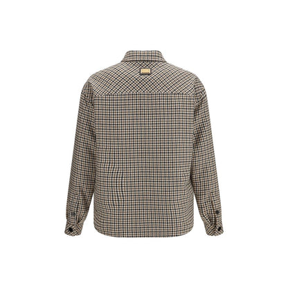 Dolce & Gabbana Brown Wool Oves Aries Full-Length Jacket