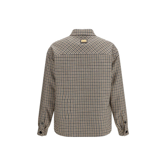 Dolce & Gabbana Brown Wool Oves Aries Full-Length Jacket