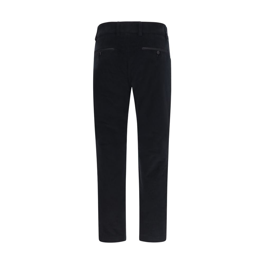 Dolce & Gabbana Black Cotton Casual Pants