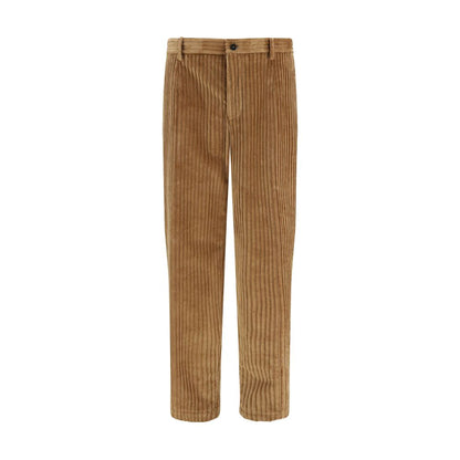 Dolce & Gabbana Brown Cotton Casual Pants