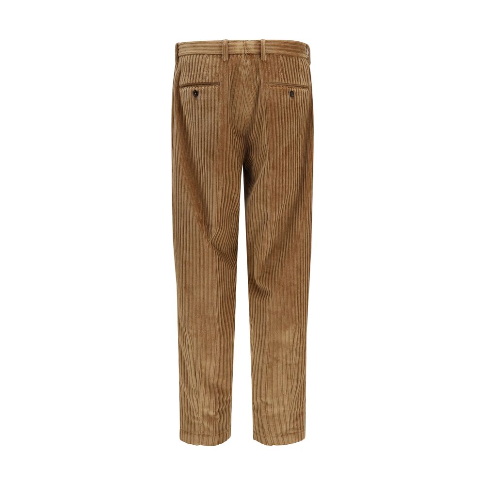 Dolce & Gabbana Brown Cotton Casual Pants
