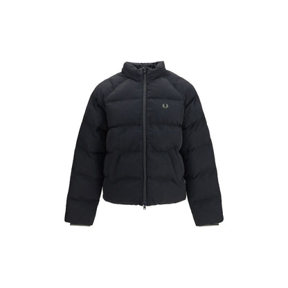 Fred Perry Black Polyamide Full-Length Jacket
