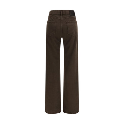 Jacob Cohen Brown Cotton Straight-Leg Jeans