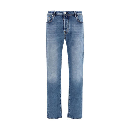 Jacob Cohen Blue Cotton Slim Fit Jeans