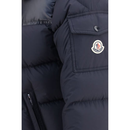 Moncler Blue Goose Down Full-Length Jacket