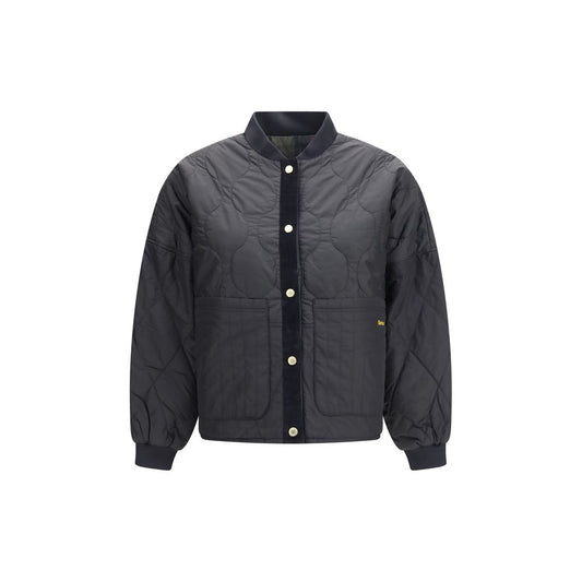 Barbour Black Polyester Bomber
