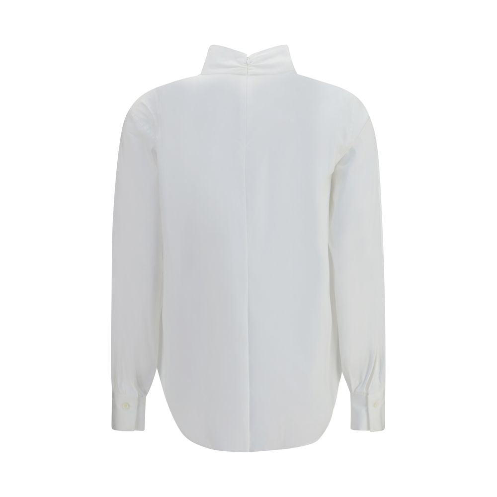 Brunello Cucinelli White Cotton Blouse