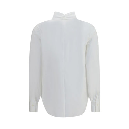 Brunello Cucinelli White Cotton Blouse