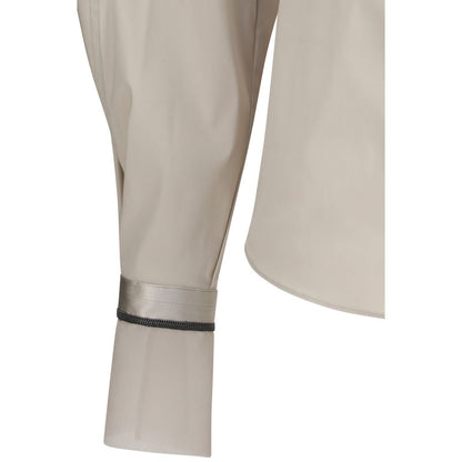 Brunello Cucinelli Beige Cotton Shirt