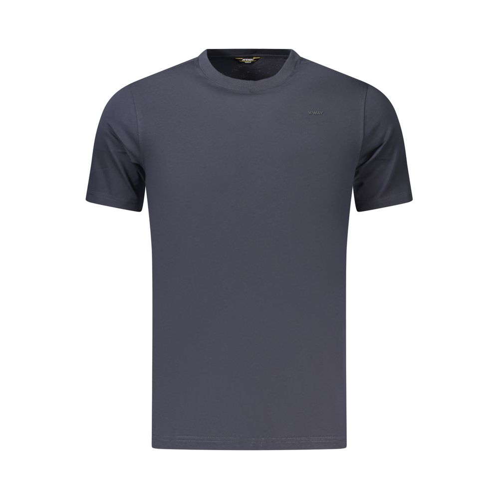 K-WAY Blue Cotton Men's T-Shirt