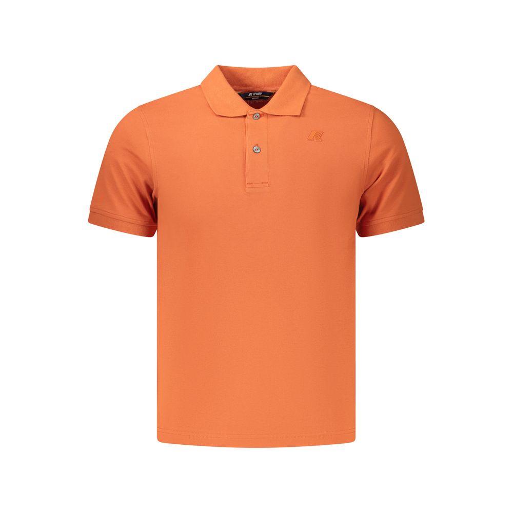 K-WAY Orange Cotton Men's Polo Shirt