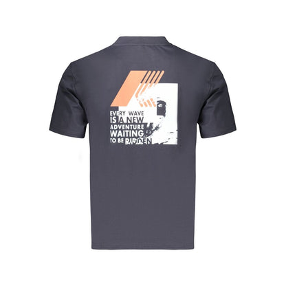 K-WAY Blue Cotton Men's T-Shirt