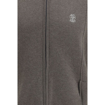 Brunello Cucinelli Bicolor Cashmere Hoodie