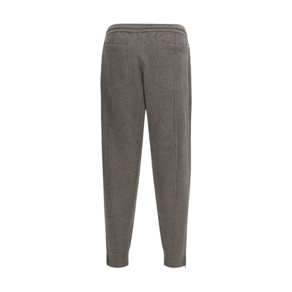 Brunello Cucinelli Bicolor Cashmere Athletic Pants