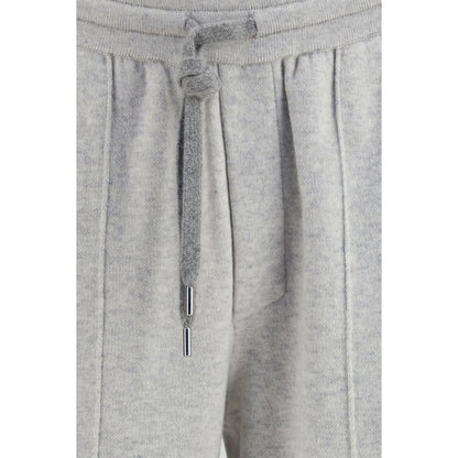 Brunello Cucinelli Gray Cashmere Casual Pants