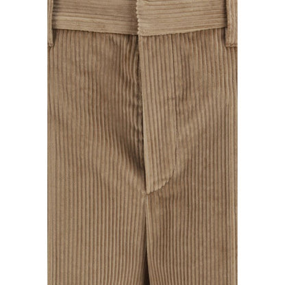 Brunello Cucinelli Brown Cotton Casual Pants