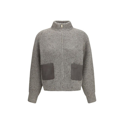 Fabiana Filippi Gray Wool Oves Aries Sweatshirt
