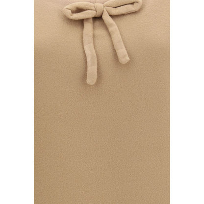 Miu Miu Beige Wool Oves Aries Casual Dress