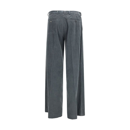 Magliano Gray Cotton Casual Pants
