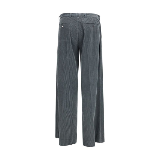 Magliano Gray Cotton Casual Pants