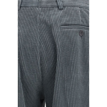 Magliano Gray Cotton Casual Pants