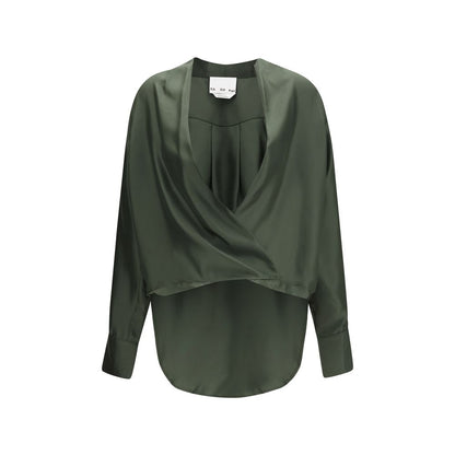 SA SU PHI Bicolor Silk Blouse