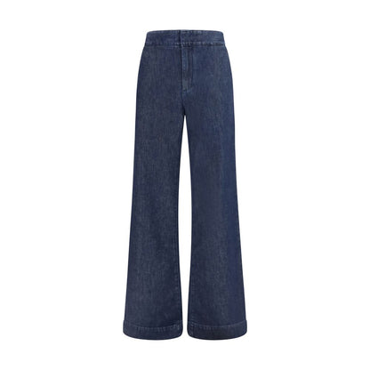 SA SU PHI Blue Cotton Flared Jeans