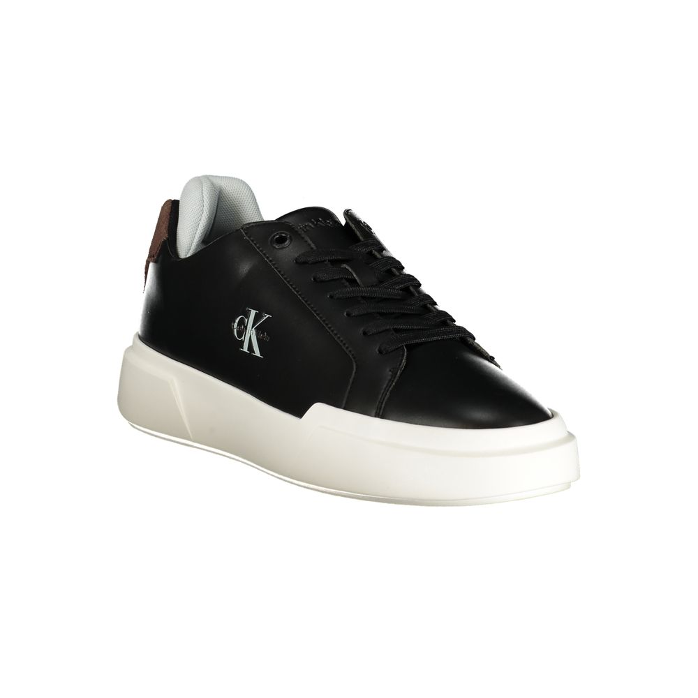 Calvin Klein Black Polyurethane Men's Sneaker