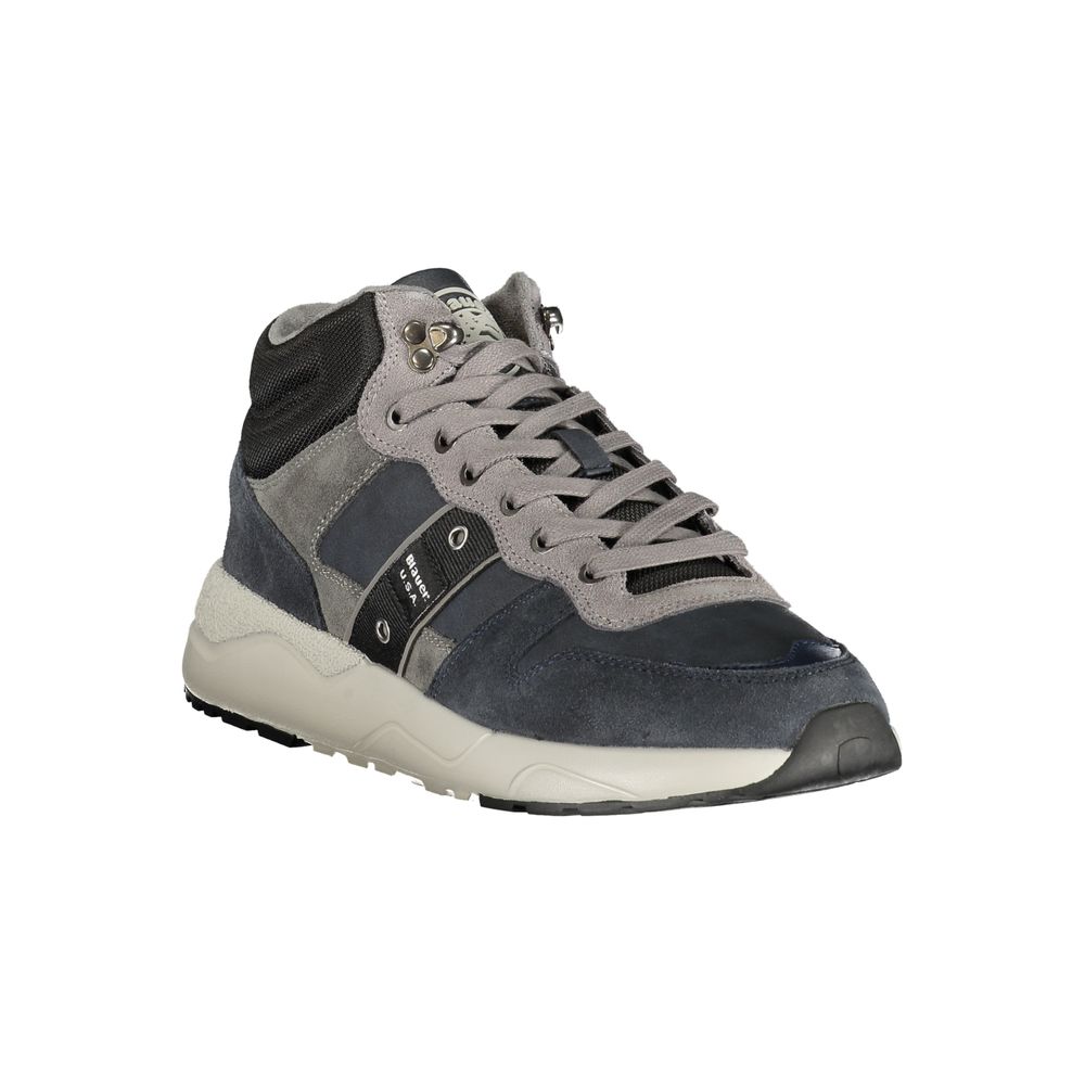 Blauer Blue Polyester Athletic Sneakers