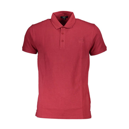 Cavalli Class Red Cotton Men's Polo Shirt