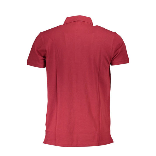 Cavalli Class Red Cotton Men's Polo Shirt