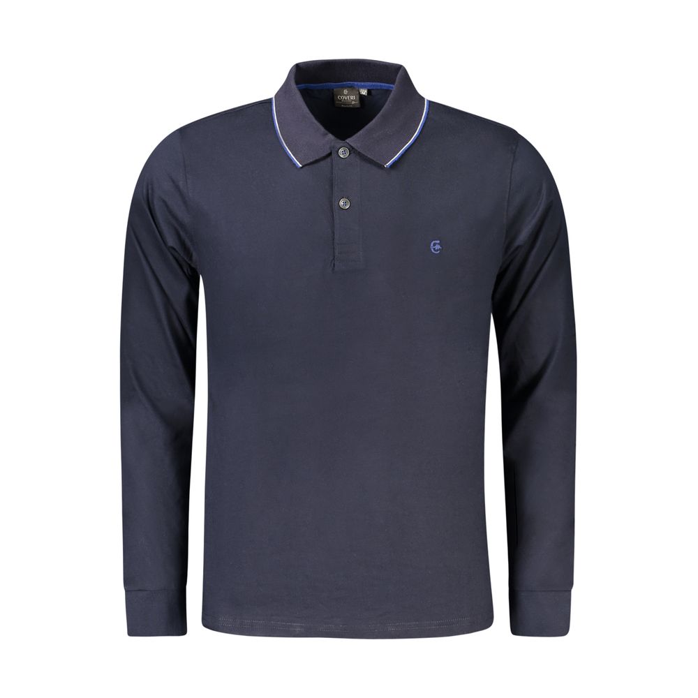 Coveri Moving Blue Cotton Men's Polo