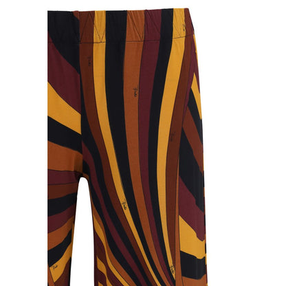 Emilio Pucci Multicolor Viscose Casual Pants