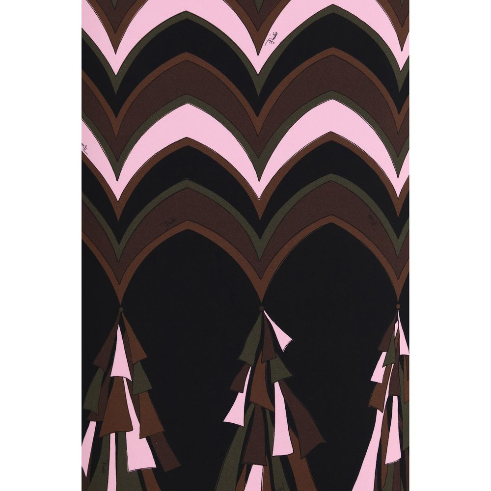 Emilio Pucci Multicolor Polyamide Long Skirt