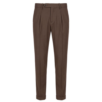Baldinini Trend Brown Viscose Men Pants