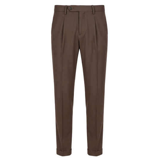 Baldinini Trend Brown Viscose Men Pants