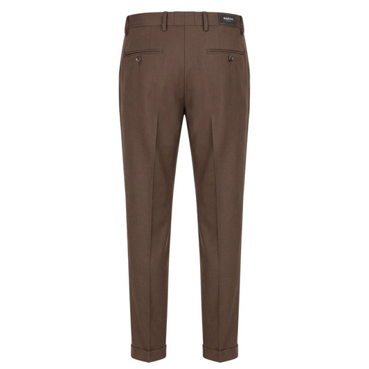 Baldinini Trend Brown Viscose Men Pants