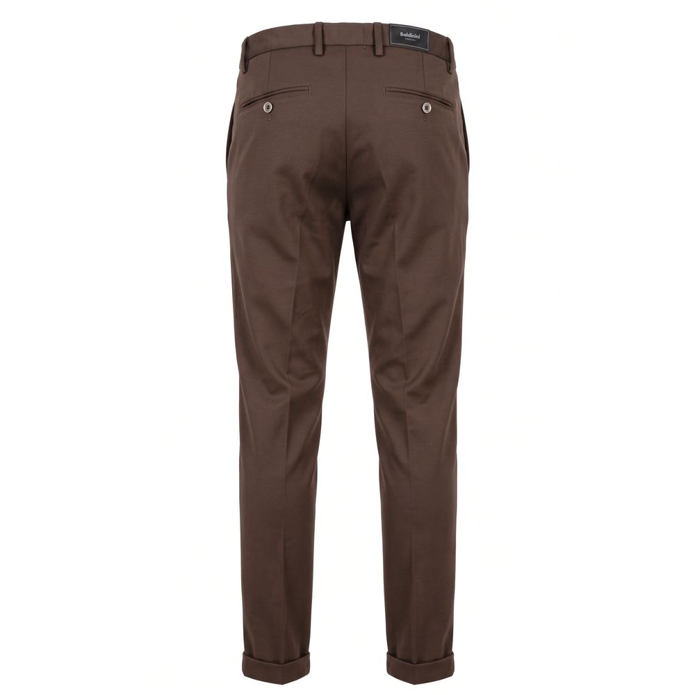 Baldinini Trend Brown Viscose Men Pants