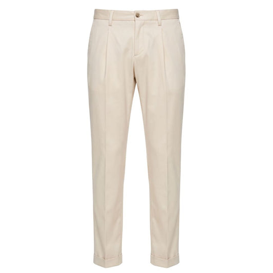 Baldinini Trend White Viscose Men Pants