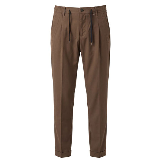 Baldinini Trend Brown Cotton Mens Pants