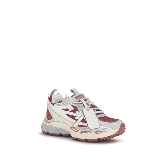 Off-White White Fabric Athletic Sneakers