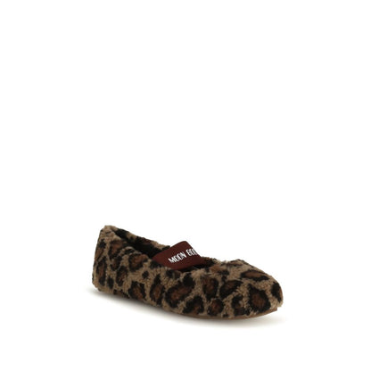 Moon Boot Brown Polyester Ballet Flats