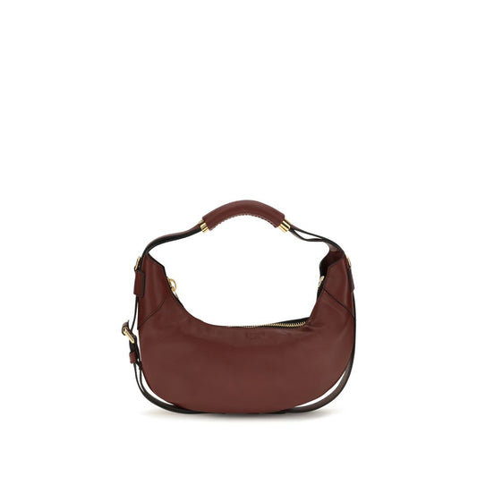 Moschino Bordeaux Calf Leather Bos Taurus Handbag